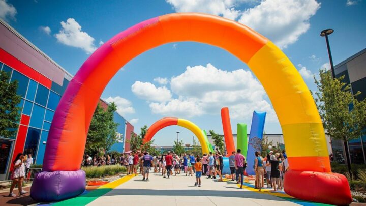 Optez pour l’arche gonflable personnalisée pour vos événements